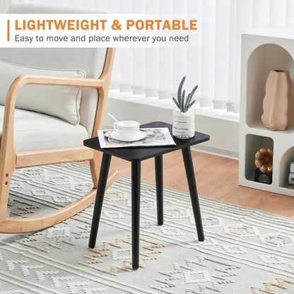 Beistelltisch Holz Klein Schwarz 40x30x43cm Wohnzimmer Schlafzimmer Balkon