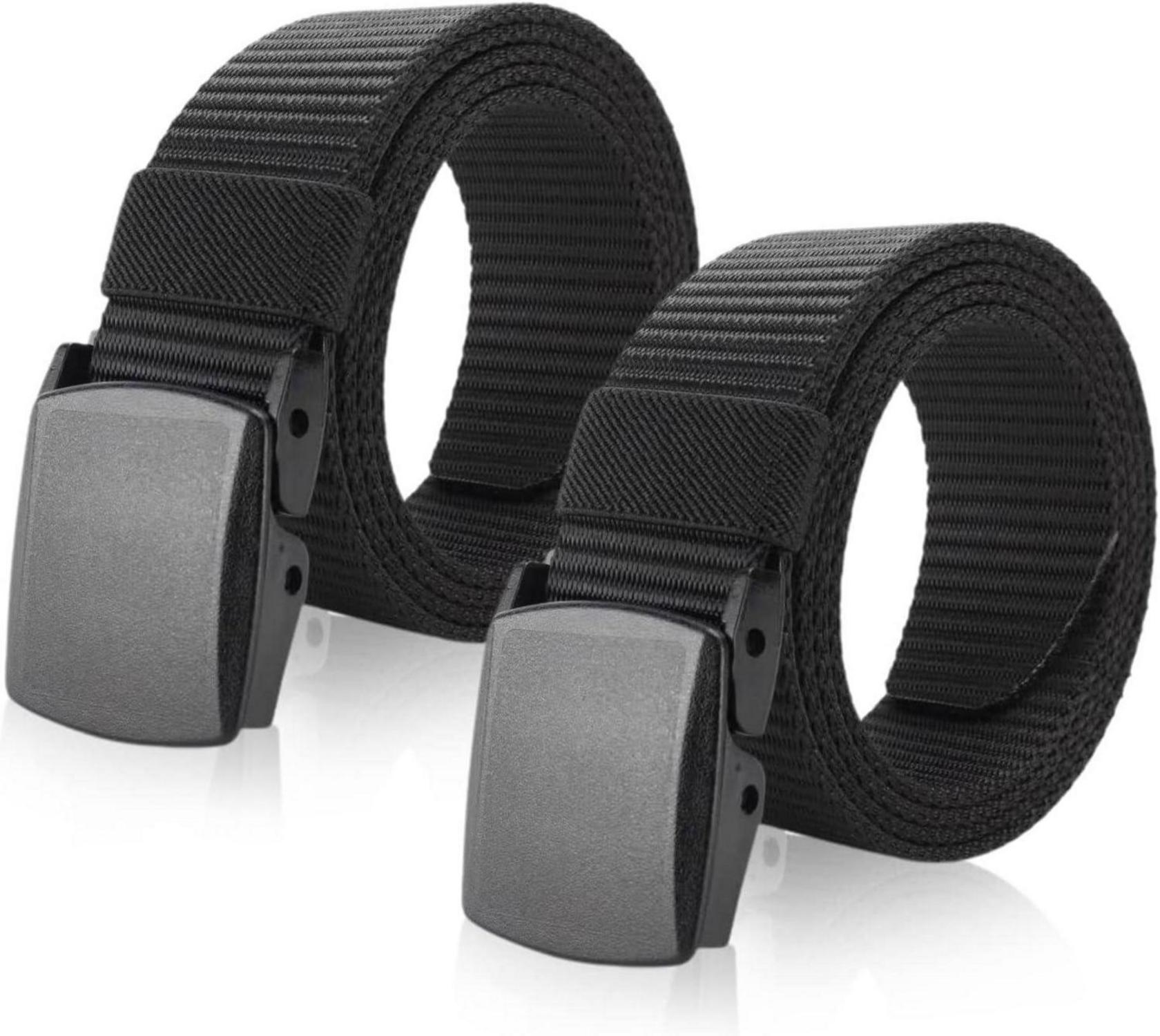 Arbeitsgürtel Herren Nylon Verstellbarer Canvasgürtel Schwarz