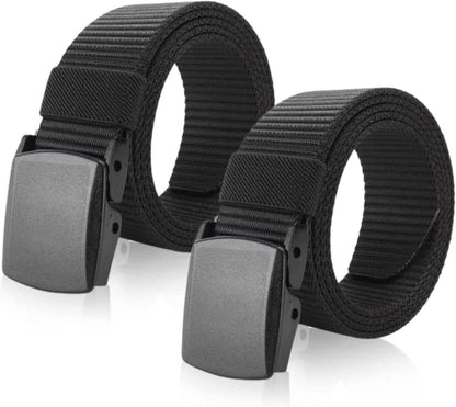 Arbeitsgürtel Herren Nylon Verstellbarer Canvasgürtel Schwarz