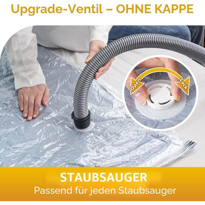 Vakuumbeutel Jumbo XXL – 4er Set für Bettwäsche & Kleidung