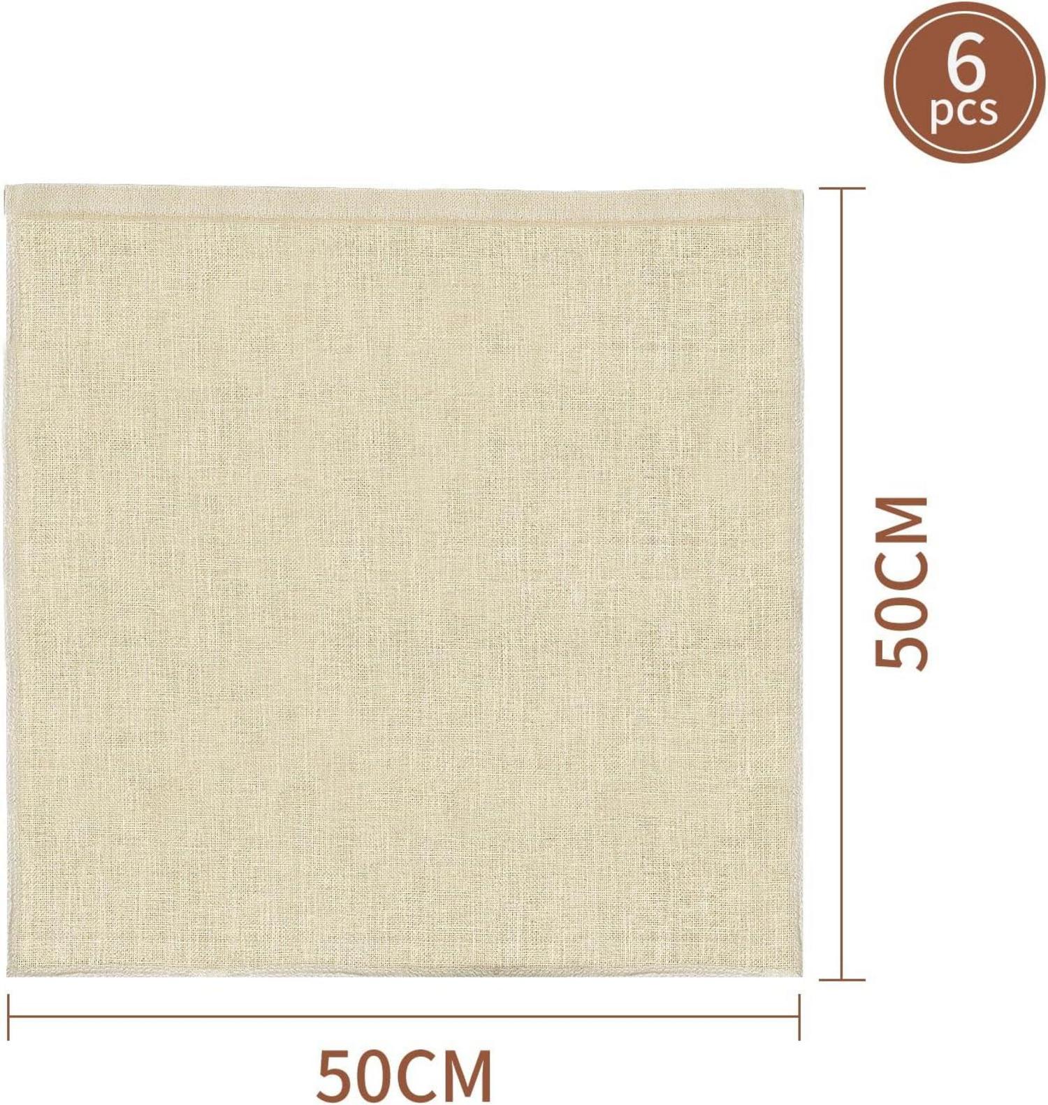 Käsetuch Cheesecloth Leinentuch 6Stück 100% Baumwolle Wiederverwendbar