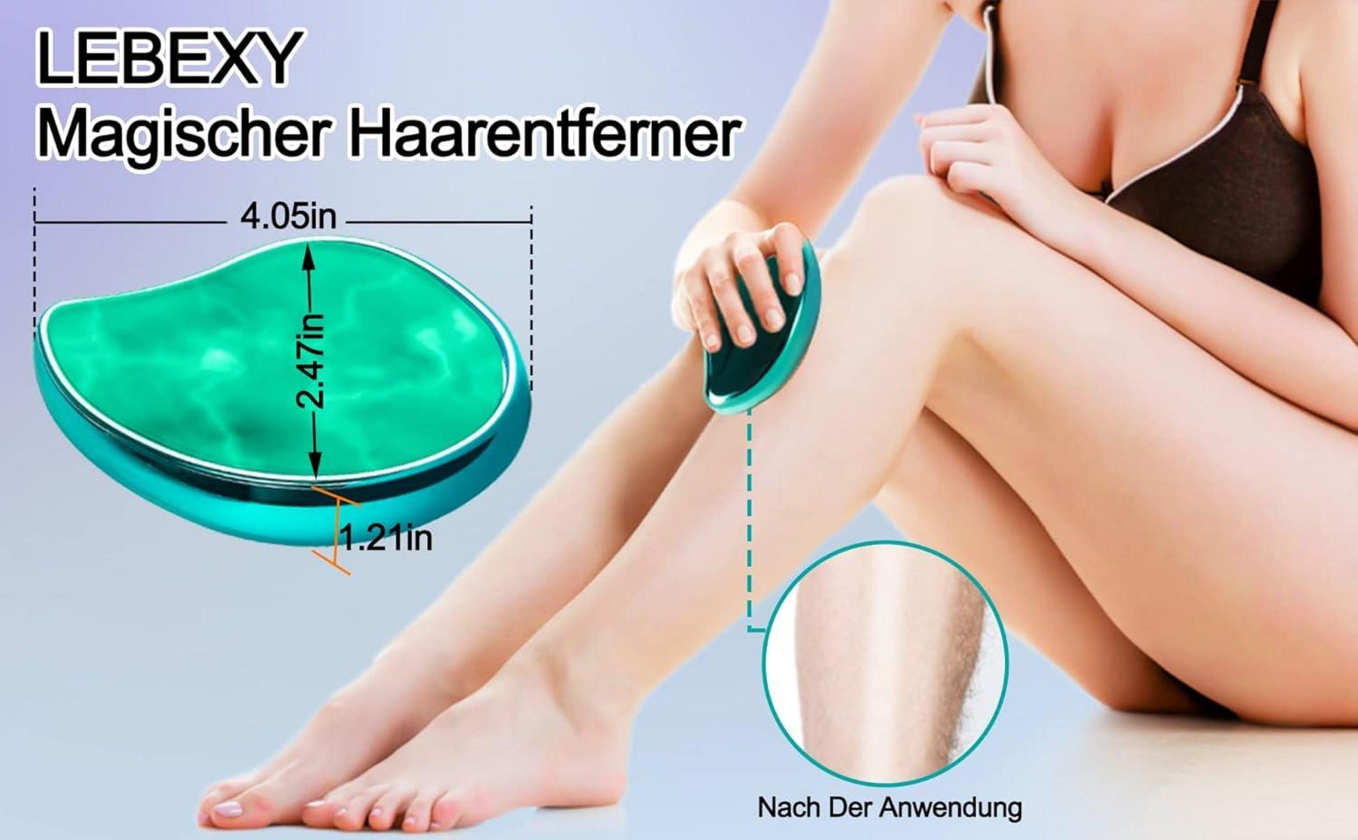 Nano Kristall Haarentferner Damen - Schmerzloser Haarradierer & Epilierer