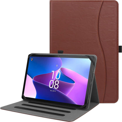 Universal Tablet Hülle mit Standfolie und Handschlaufe - Braun