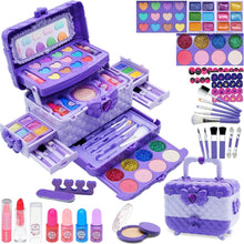 Kinderschminke Set für Mädchen Geschenke 4-12Jahre Purple