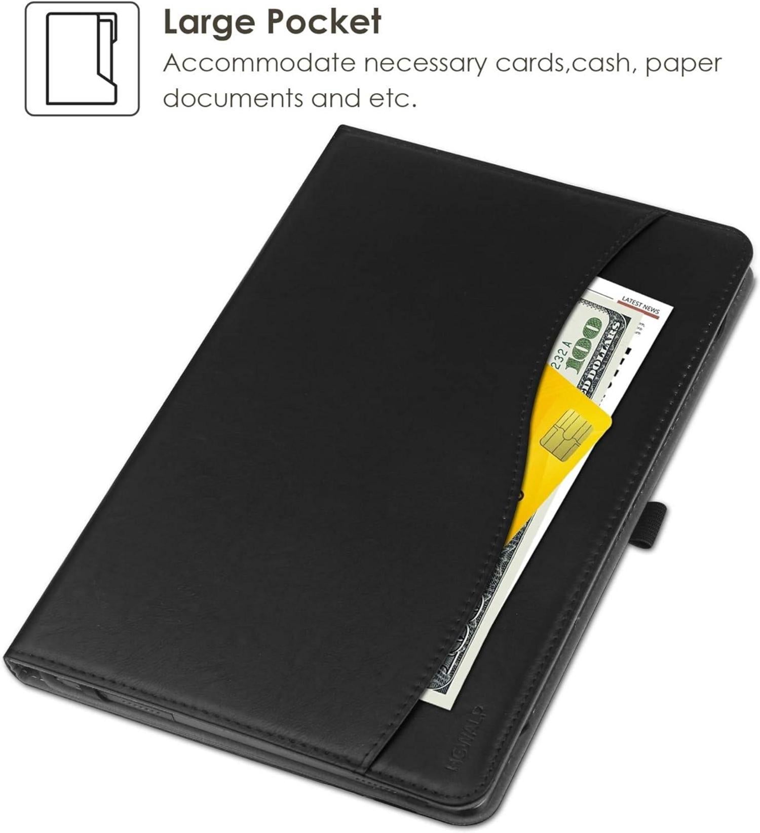 Universal Tablet Hülle PU Leder Stand Folio mit Handschlaufe 9-10.5