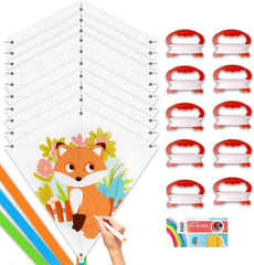 DIY Drachen für Kinder 10er Set - Dekorieren Maldrachen Party Pack