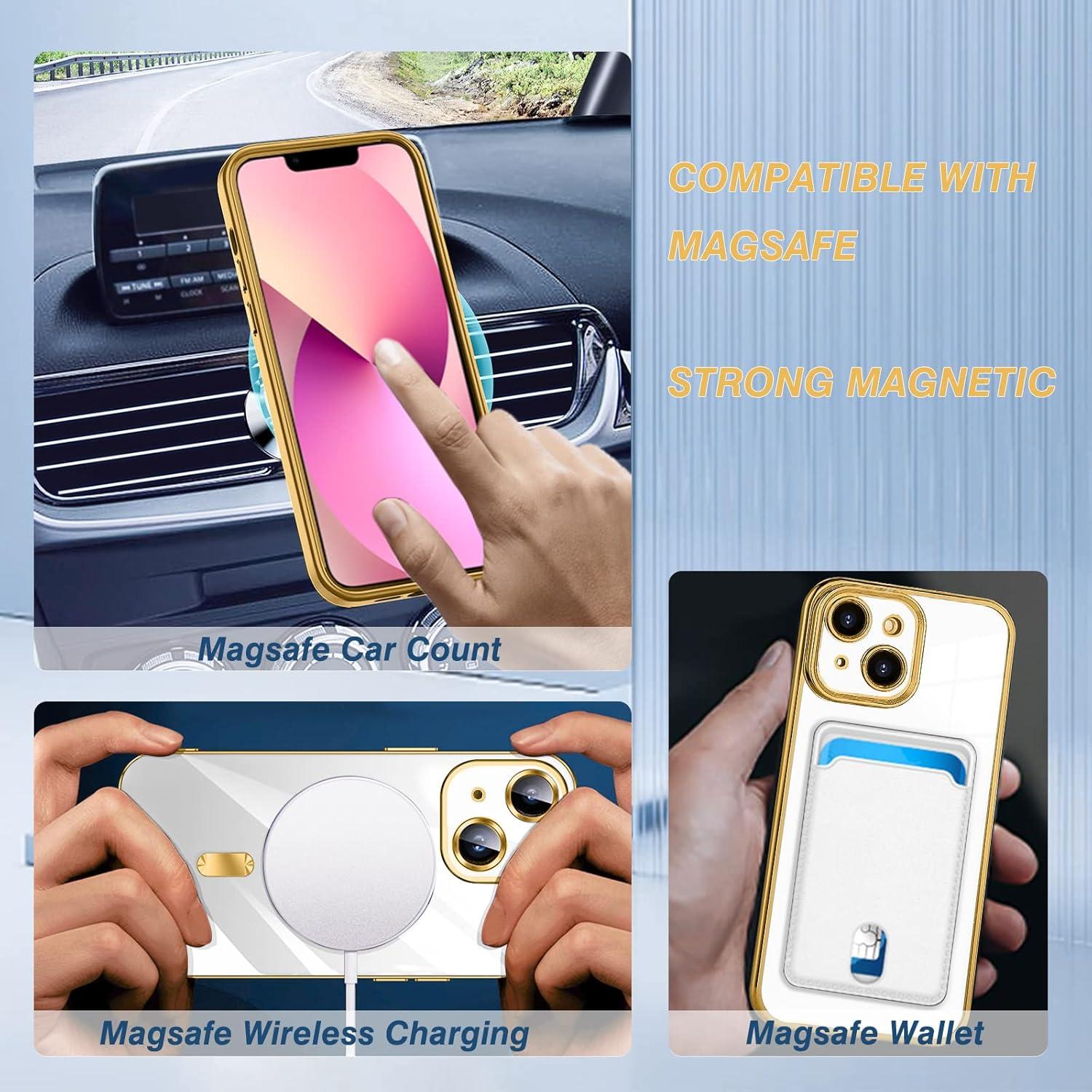 Magnetische iPhone 13 Hülle mit MagSafe Stoßfest Anti-Vergilbung Klar