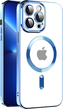 Magnetische iPhone 13 Pro Hülle MagSafe Stoßfest Klar Anti-Vergilbung