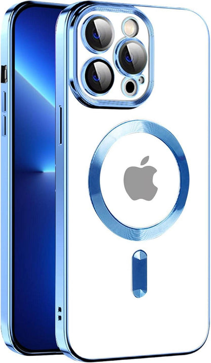 Magnetische iPhone 13 Pro Hülle MagSafe Stoßfest Klar Anti-Vergilbung