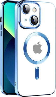 Magnetische iPhone 13 Hülle MagSafe Stoßfest Militärnorm Klar