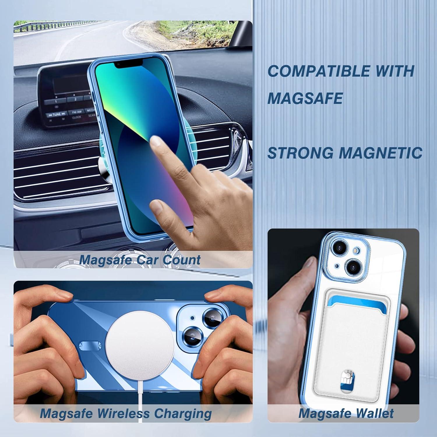 Magnetische iPhone 13 Hülle Kompatibel mit MagSafe Stoßfest