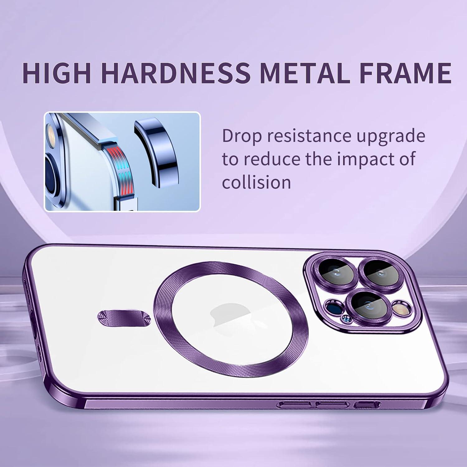 Magnetische iPhone 12 Pro Hülle Kompatibel mit MagSafe Stoßfest Anti-Vergilbung