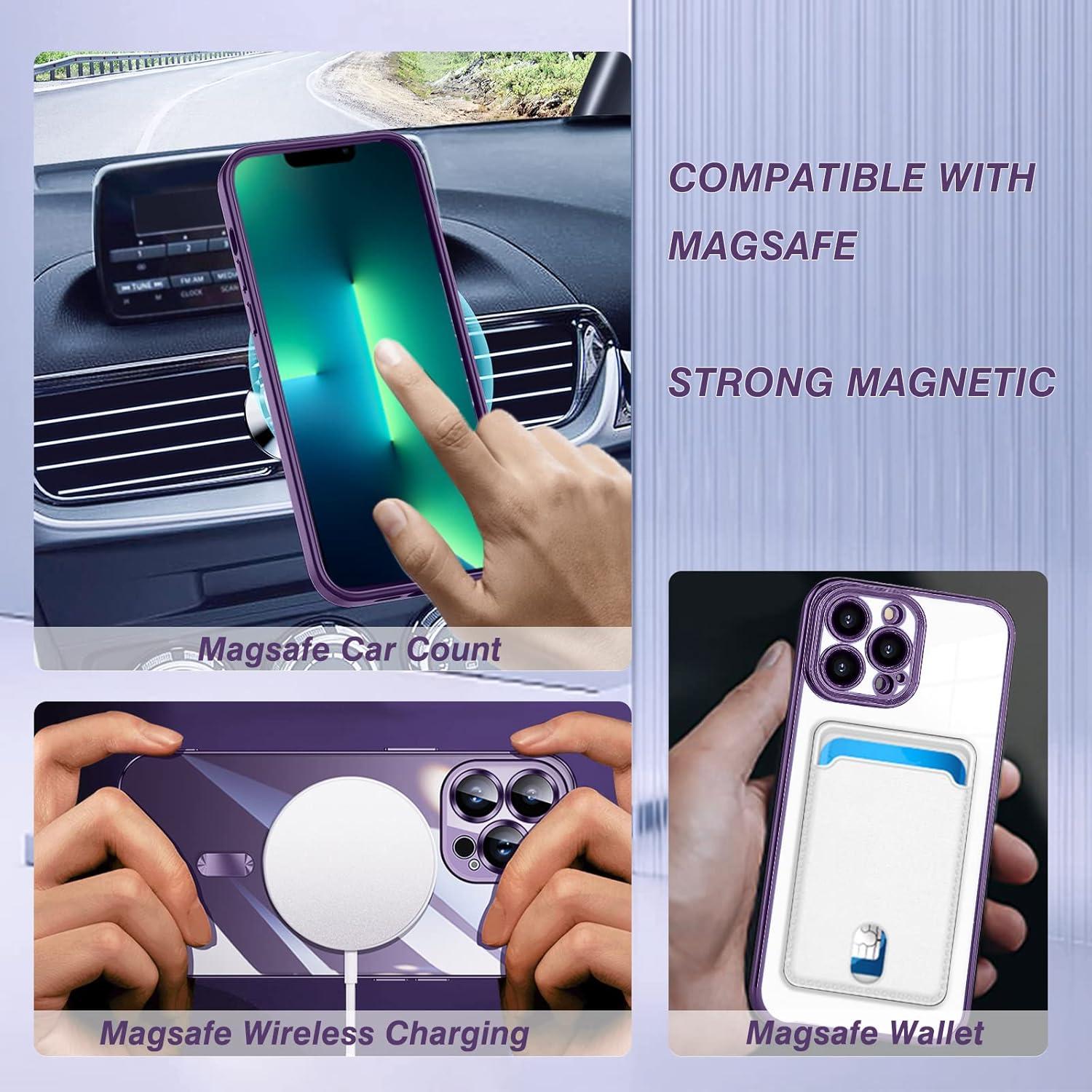 Magnetische iPhone 12 Pro Hülle MagSafe stoßfest klar