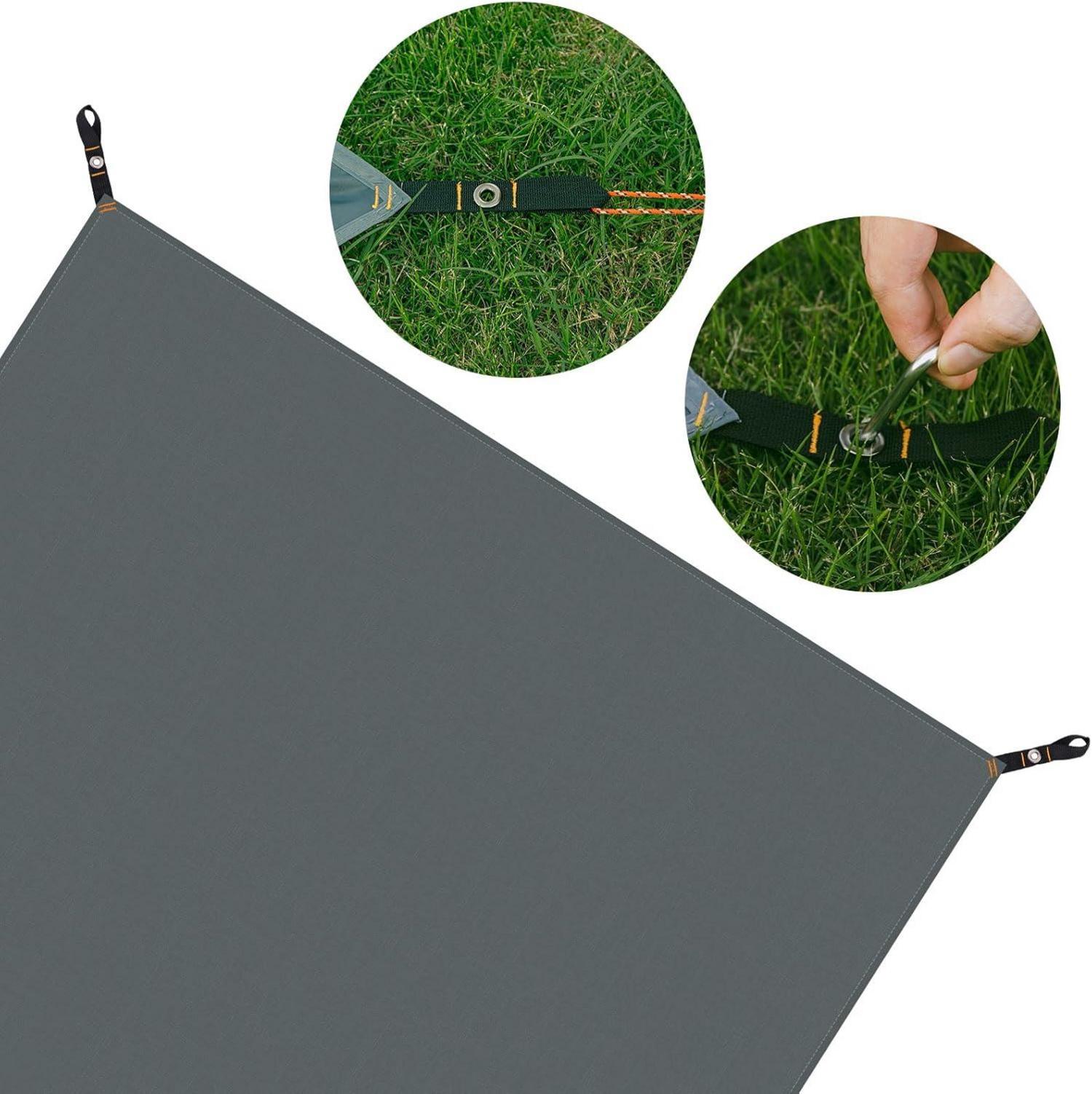 Odoland Picknickdecke 210x210cm Wasserdicht Camping Stranddecke