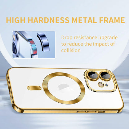 Magnetische iPhone 12 Hülle Kompatibel mit MagSafe Stoßfest Anti-Vergilbung