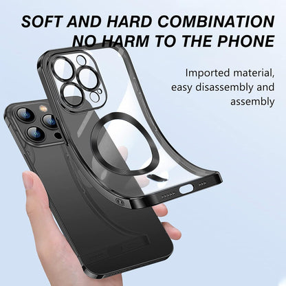 Magnetische iPhone 12 Pro Max Hülle MagSafe Stoßfest Anti-Vergilbung