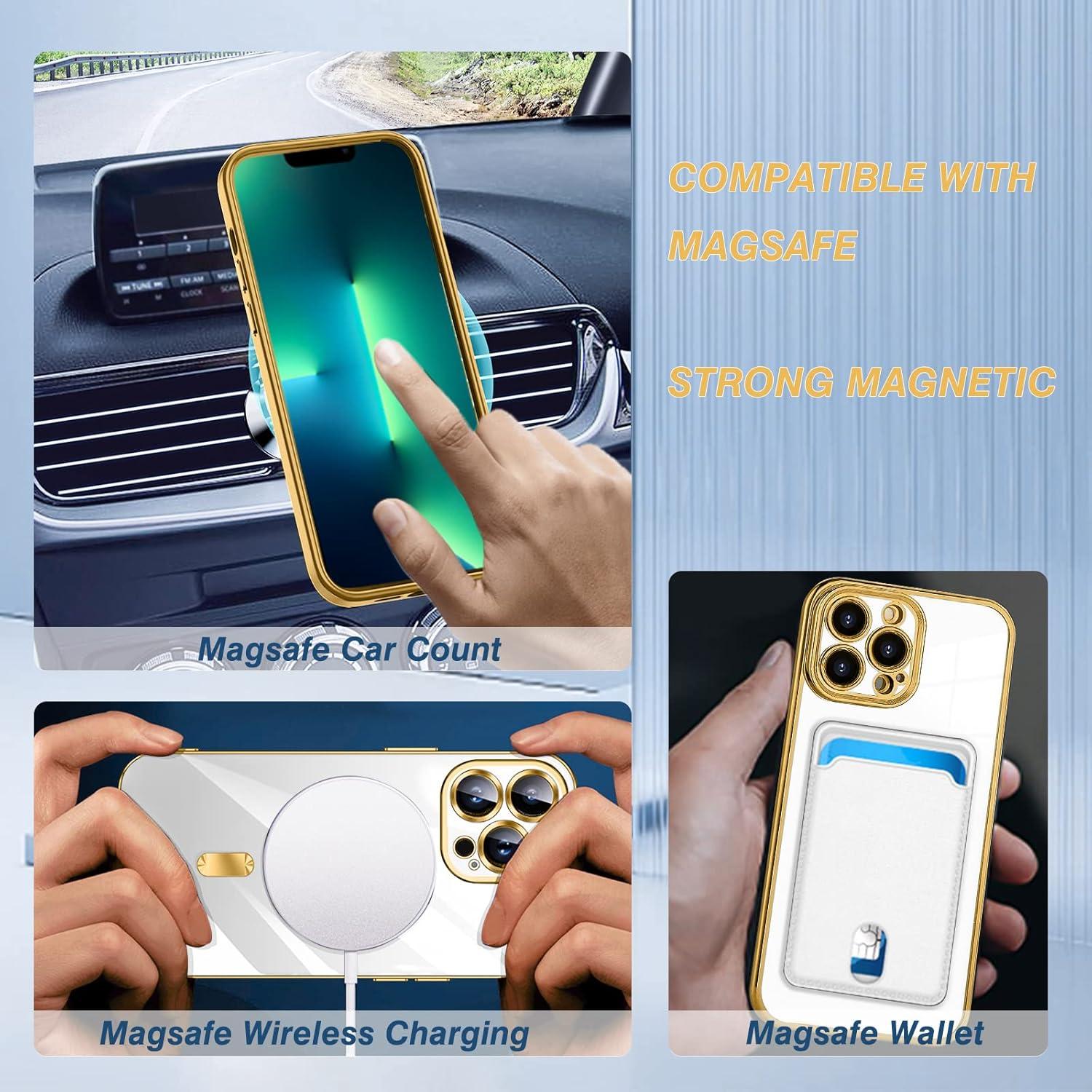 Magnetische iPhone 12 Pro Hülle MagSafe Stoßfest Anti-Vergilbung Klare