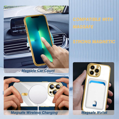Magnetische iPhone 12 Pro Hülle MagSafe Stoßfest Anti-Vergilbung Klare