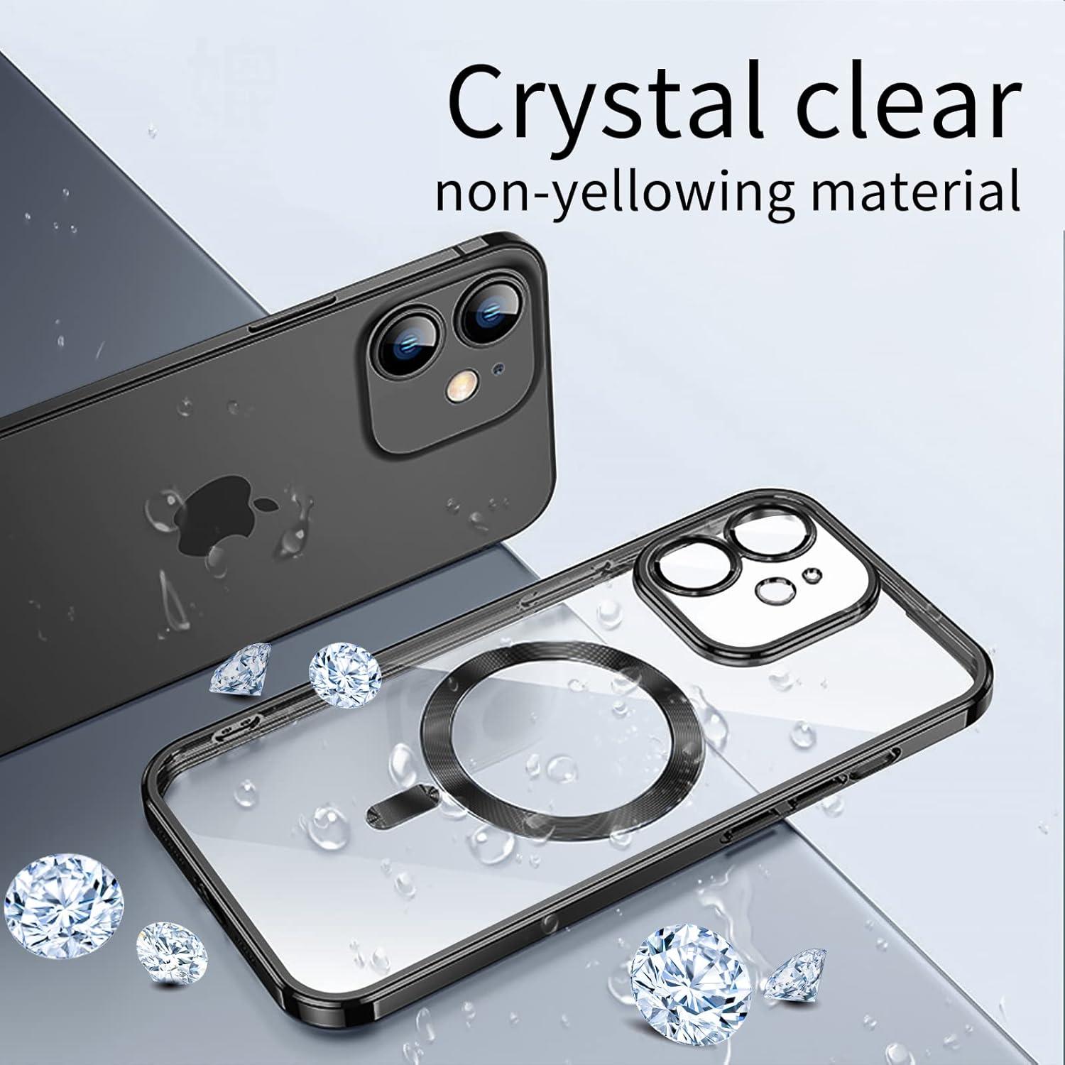 Magnetische iPhone 12 Hülle Kompatibel mit MagSafe Stoßfest