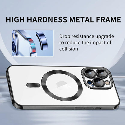 Magnetische iPhone 13 Pro Hülle MagSafe Anti-Vergilbung Schwarz