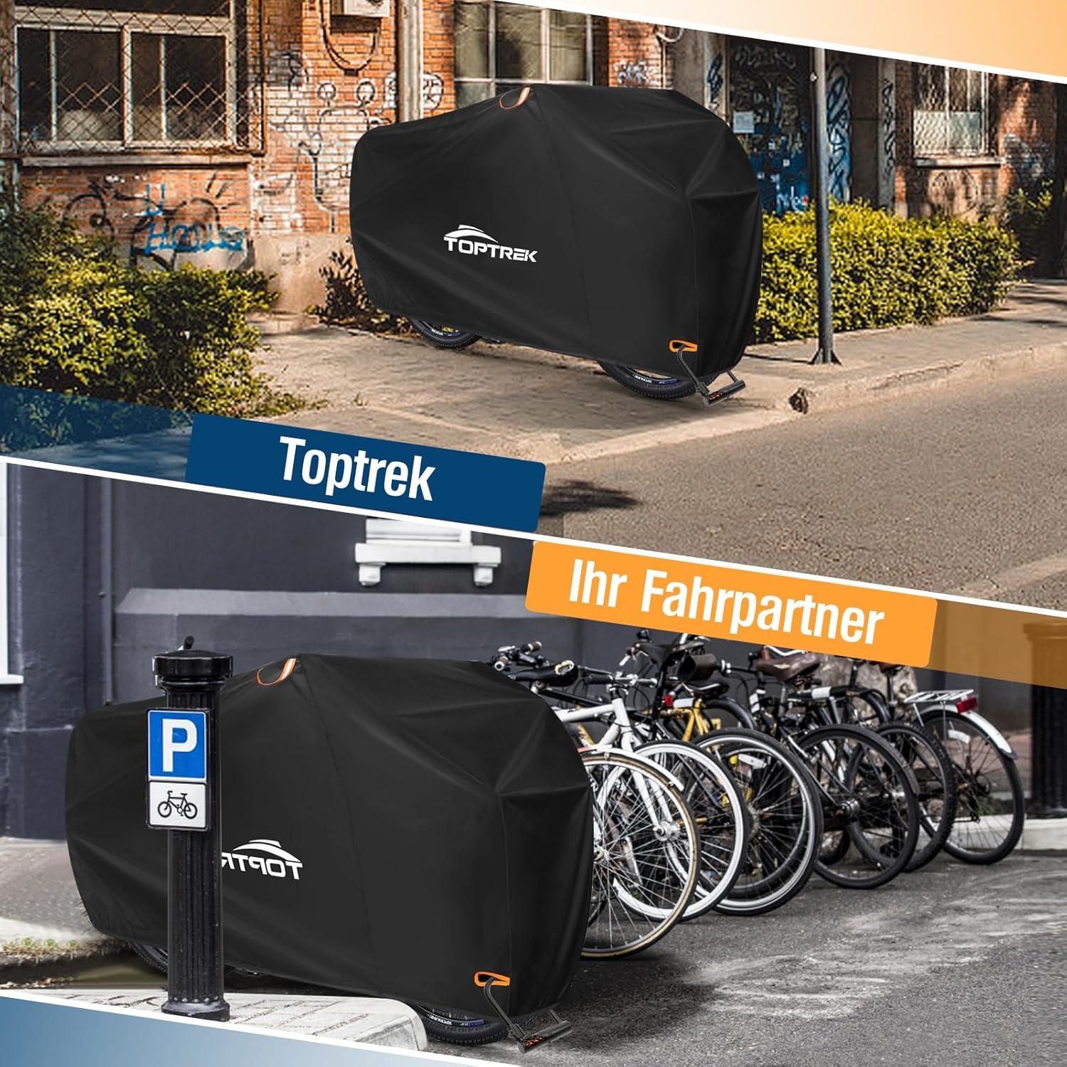 Fahrradabdeckung wasserdicht 420D Oxford-Gewebe Regenschutz 200x110x70cm