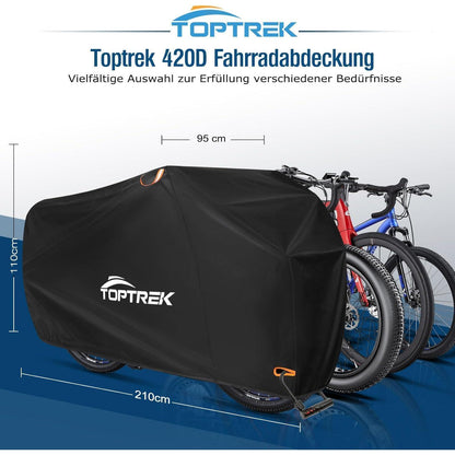 Toptrek Fahrradabdeckung wasserdicht 420D Oxford-Gewebe
