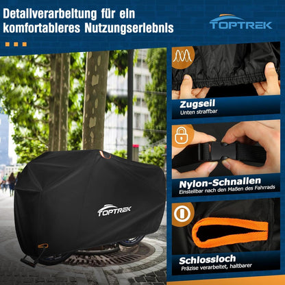 Toptrek Fahrradabdeckung wasserdicht 420D Oxford-Gewebe