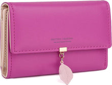 Damen Geldbeutel mit vielen Fächern und elegantem Design in Rosa