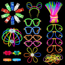 246PCS Knicklichter Party Set mit Leuchtstäben & Fingerlichtern