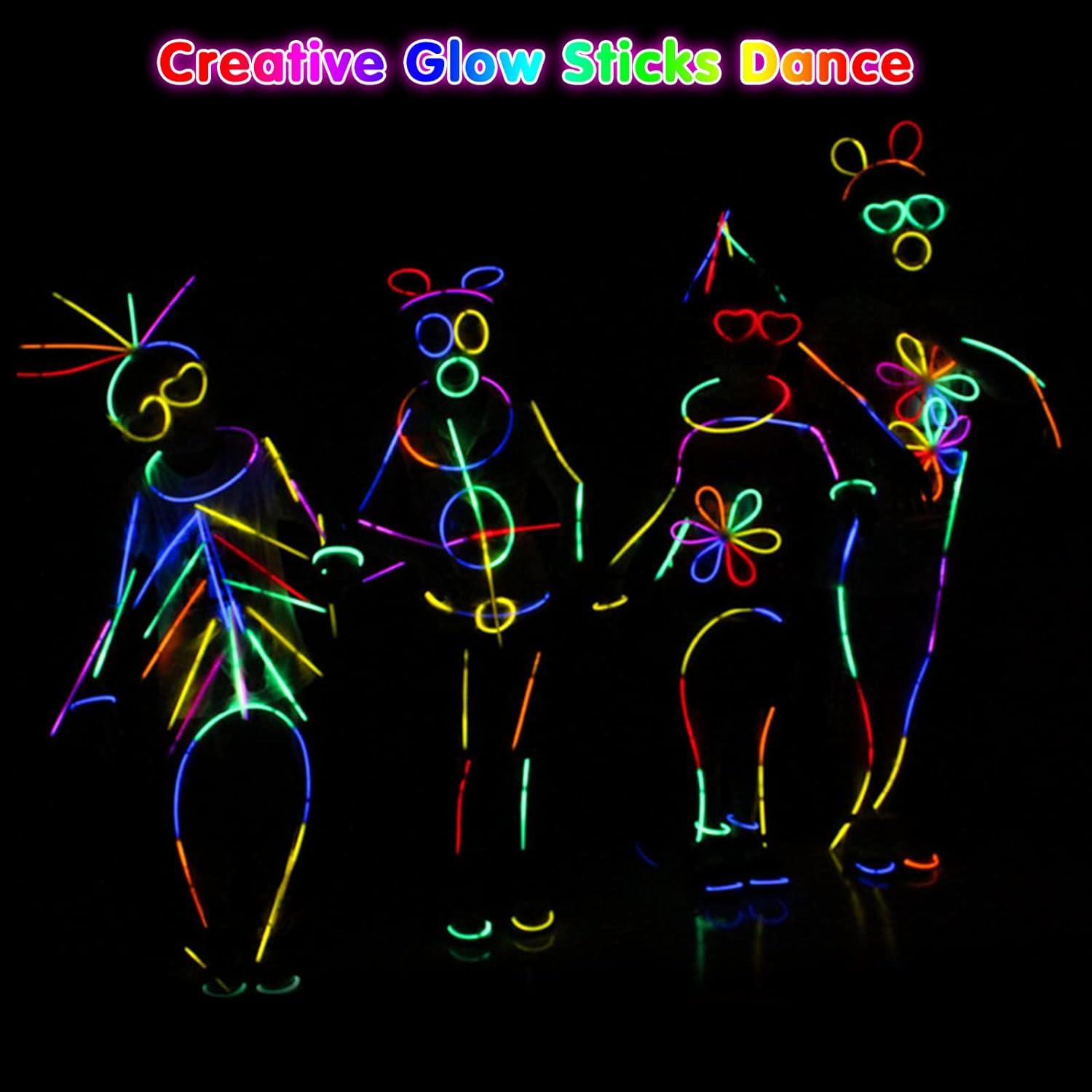 Segotendy 246PC Knicklichter Party Set Neon Leuchtstäbe Fingerlicht Glow Sticks