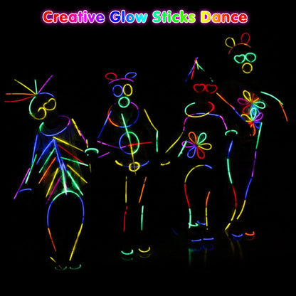 Segotendy 246PC Knicklichter Party Set Neon Leuchtstäbe Fingerlicht Glow Sticks