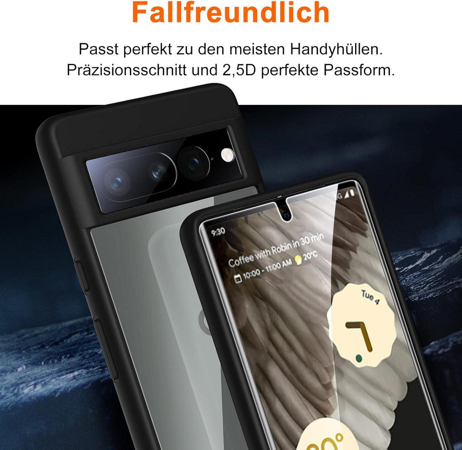 Display- und Kamera-Schutzfolie für Google Pixel 7 Pro, 2 Folien