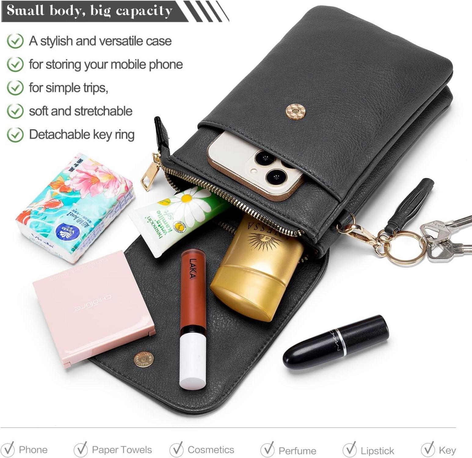 Handytasche Damen Umhängetasche PU Leder Designer