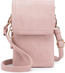 Handy Umhängetasche Damen PU Leder Designer Schwarz