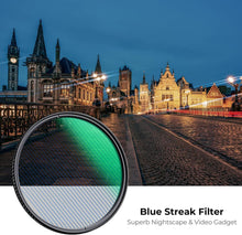 67mm Blue Streak Anamorphic Effect Filter Ultra Wide Film