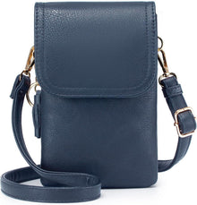 Handytasche Umhängetasche Damen PU Leder Schlüsselanhänger