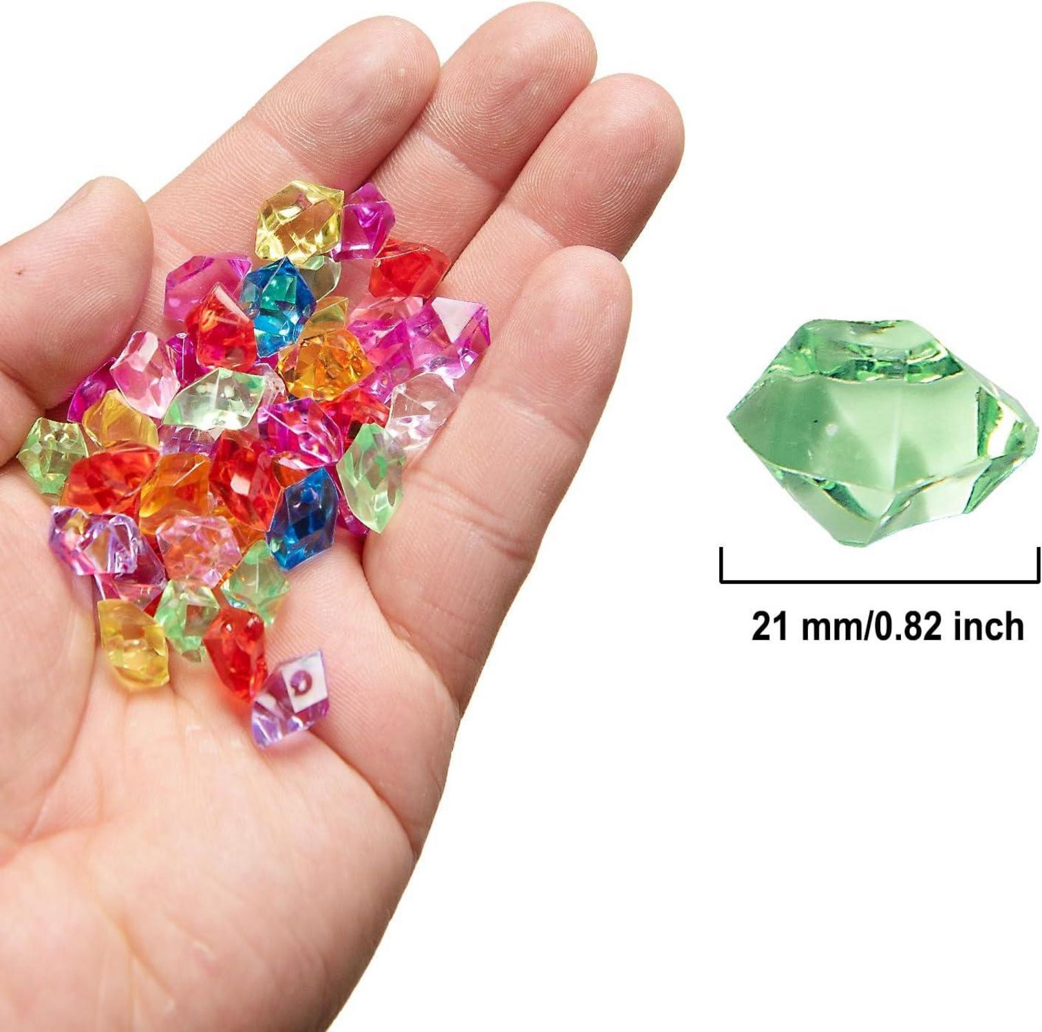Große Glassteine 100 Stk. bunt für Kinder, 21mm-Aquarium