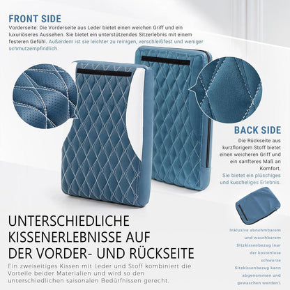 Gaming Stuhl mit Fußstütze, 3D Armlehnen, Ergonomisch, 180 kg Belastbarkeit, Blau