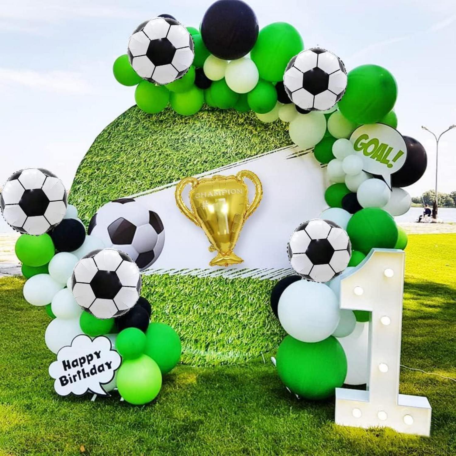 Fußball Trophäe Folienballon 10 Stück Fussball Ballons Geburtstag