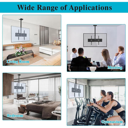 TV Deckenhalterung Höhenverstellbar Schwenkbar Neigbar 40-65