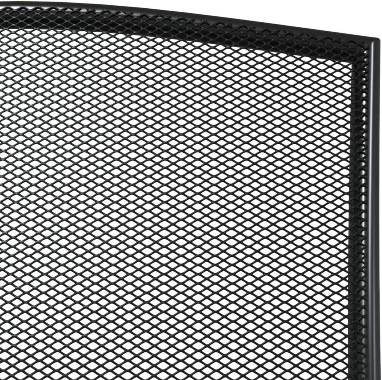 Gartenmöbel Set Tisch 4 Stühle Anthrazit Stahl Modernes Design