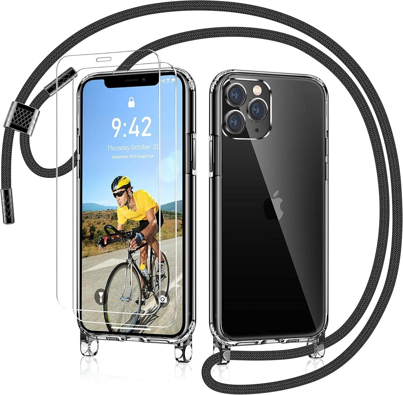 Handykette mit Transparenter Hybrid-Hülle für iPhone 11 Pro