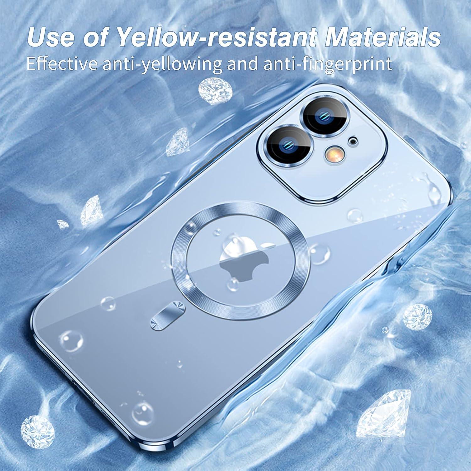 Klare Hülle für iPhone 11 MagSafe Magnet Anti-Fingerabdruck