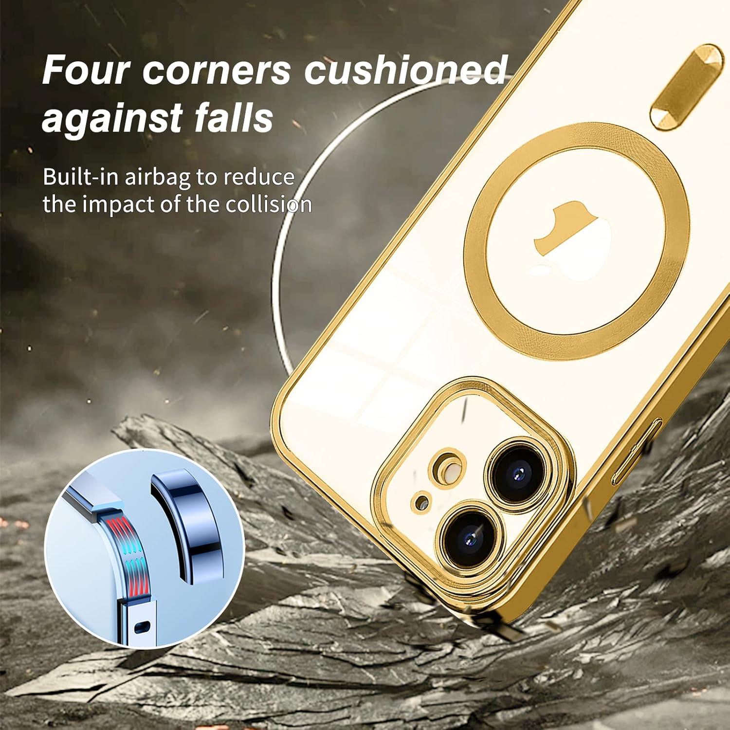 Magnetische iPhone 12 Hülle Anti-Fingerabdruck Schutzhülle Transparent