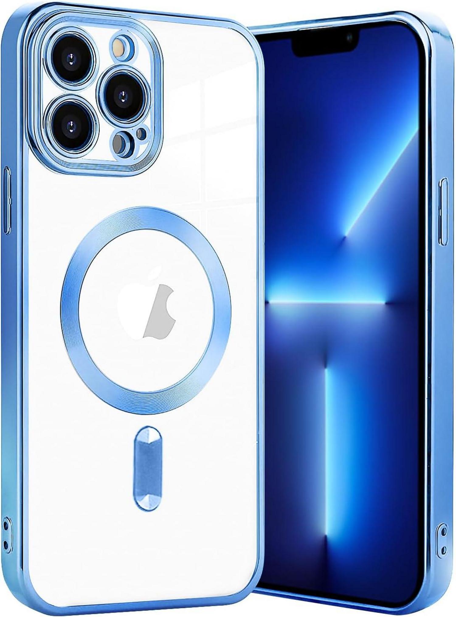 Schlanke iPhone 13 Pro Max Hülle Anti-Fingerabdruck Magnetisch Blau