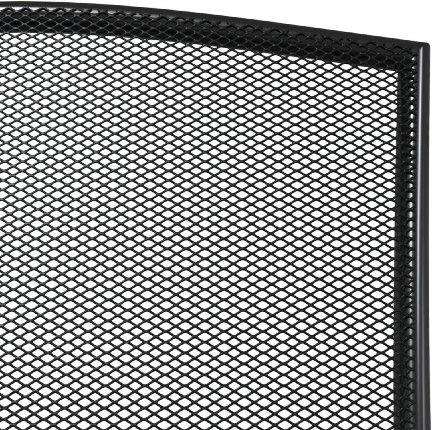 vidaXL Gartenmöbel Set 7-TLG. Tisch 6 Stühle Stapelbar Anthrazit Stahl