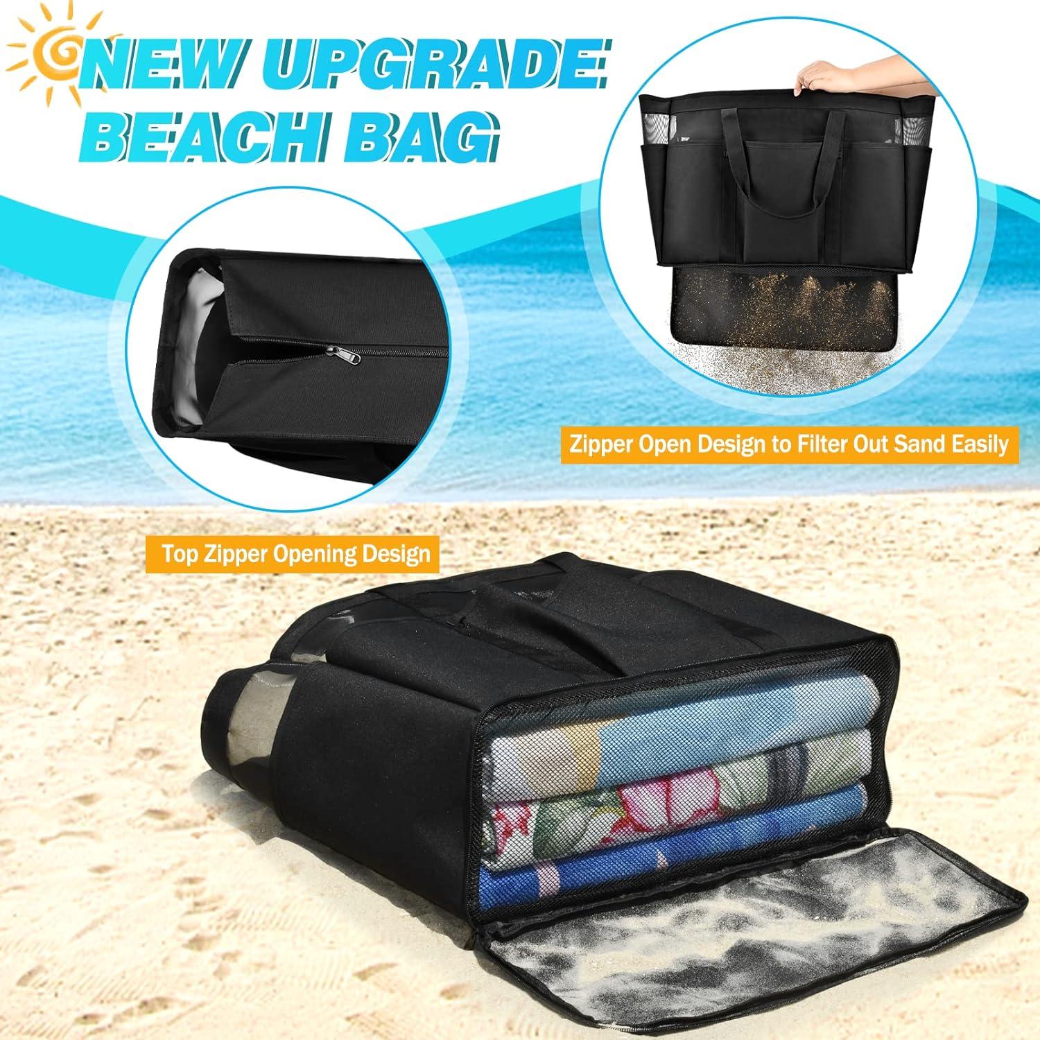 VOBUKE Strandtasche XXL Damen Herren Wasserdicht 45L