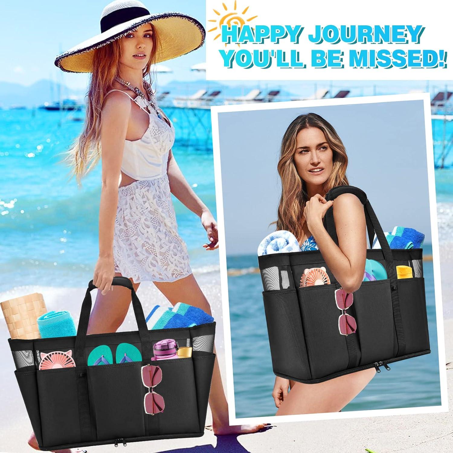 Strandtasche XXL Familie Wasserdicht Schwimmbad Tasche 45L