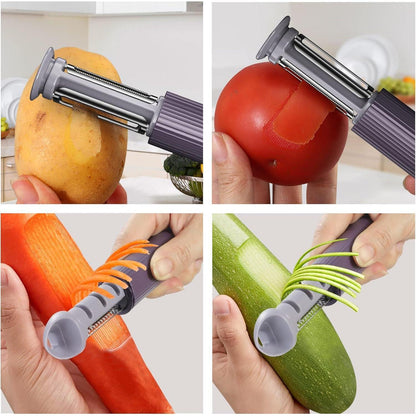 3in1 I Form Sparschäler Messerschärfer Kartoffelentferner