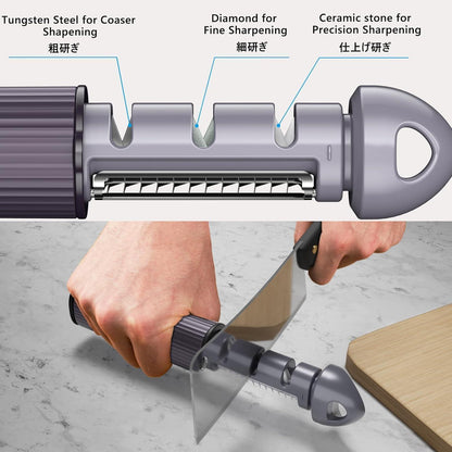 3in1 I Form Sparschäler Messerschärfer Kartoffelentferner